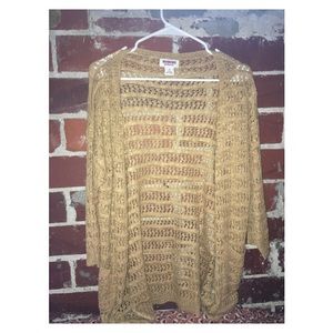 Mustard yellow cardigan